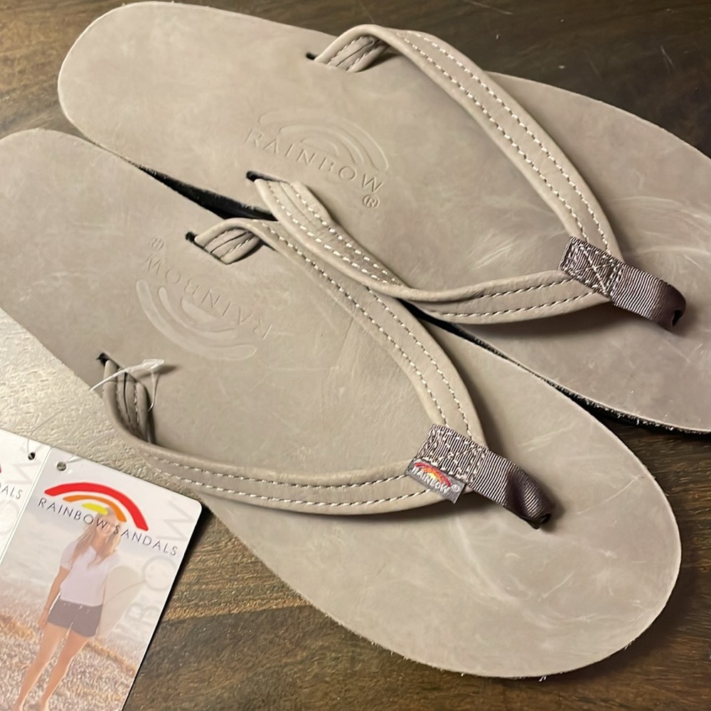 Rainbow narrow strap flip flops-color is grey - Picture 2 of 5
